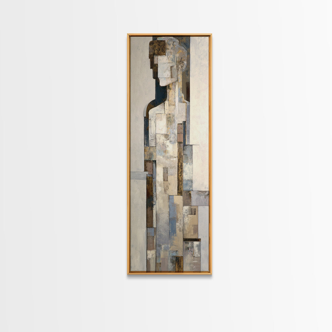 Architectural Arch and Column Abstraction Framed Canvas Print, Law Office Art, Home Office Decor, Office Decor, Abstract Art, LOA-1x3-74