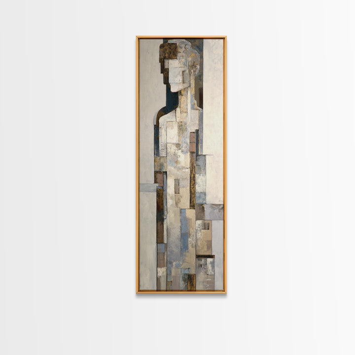 Architectural Arch and Column Abstraction Framed Canvas Print, Law Office Art, Home Office Decor, Office Decor, Abstract Art, LOA-1x3-74