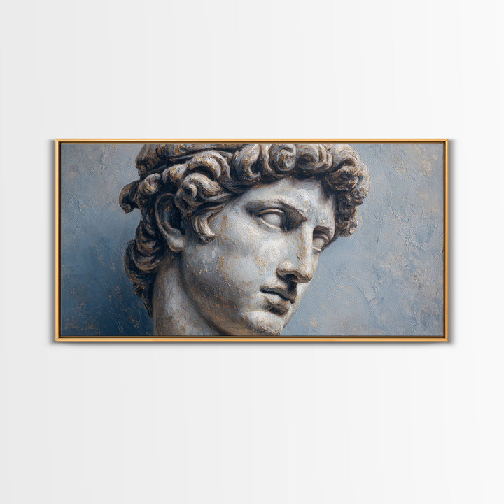 Classical Statue Bust Canvas Print, Law Office Art, Office, Office Decor, Watercolor Art, Counsel, Butterfly Print, Lawyer, LOA-2x1-68