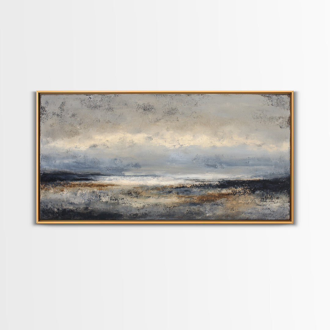 Stormy Landscape with Lighthouse as Guidance Metaphor Canvas Print, Law Office Art, Contemporary Art, Office Decor, Counsel, LOA-2x1-7