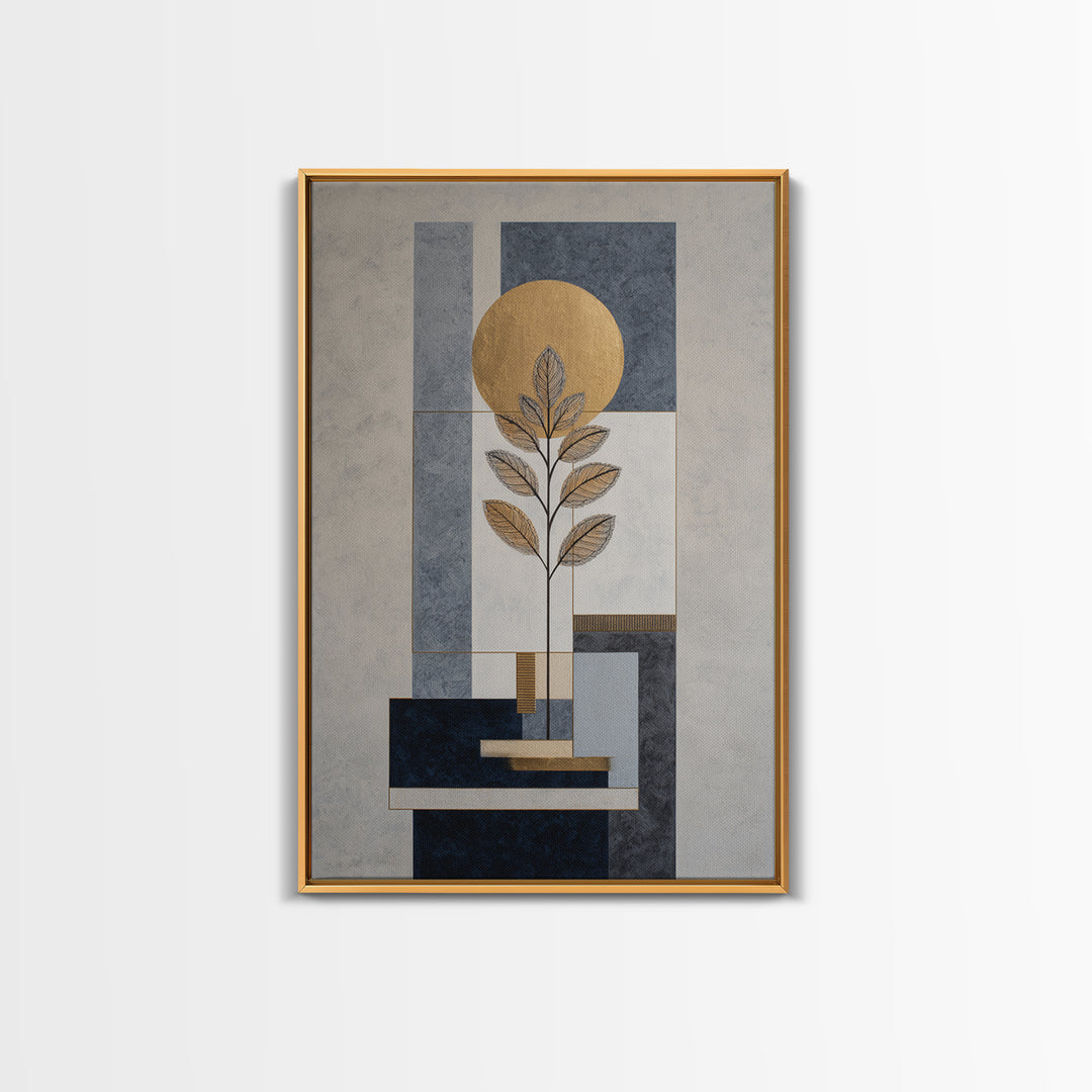 Minimal Line Drawing of Scales and Laurel Canvas Print, Law Office Art, Room Decor, Office Decor, Counsel, Printable Art, LOA-2x3-66
