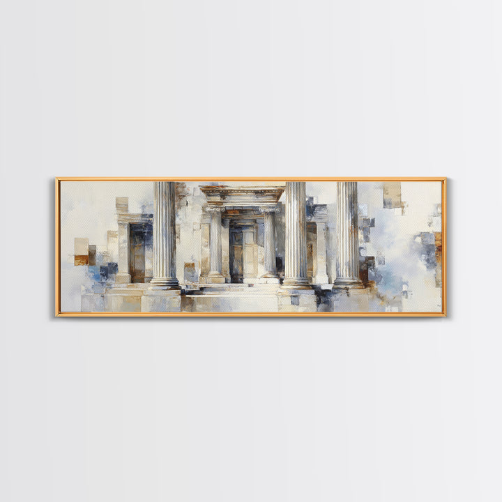 Marble Courthouse Column Study Without Building Scene Canvas Print, Law Office Art, Digital Prints, Office Decor, Counsel, LOA-3x1-67