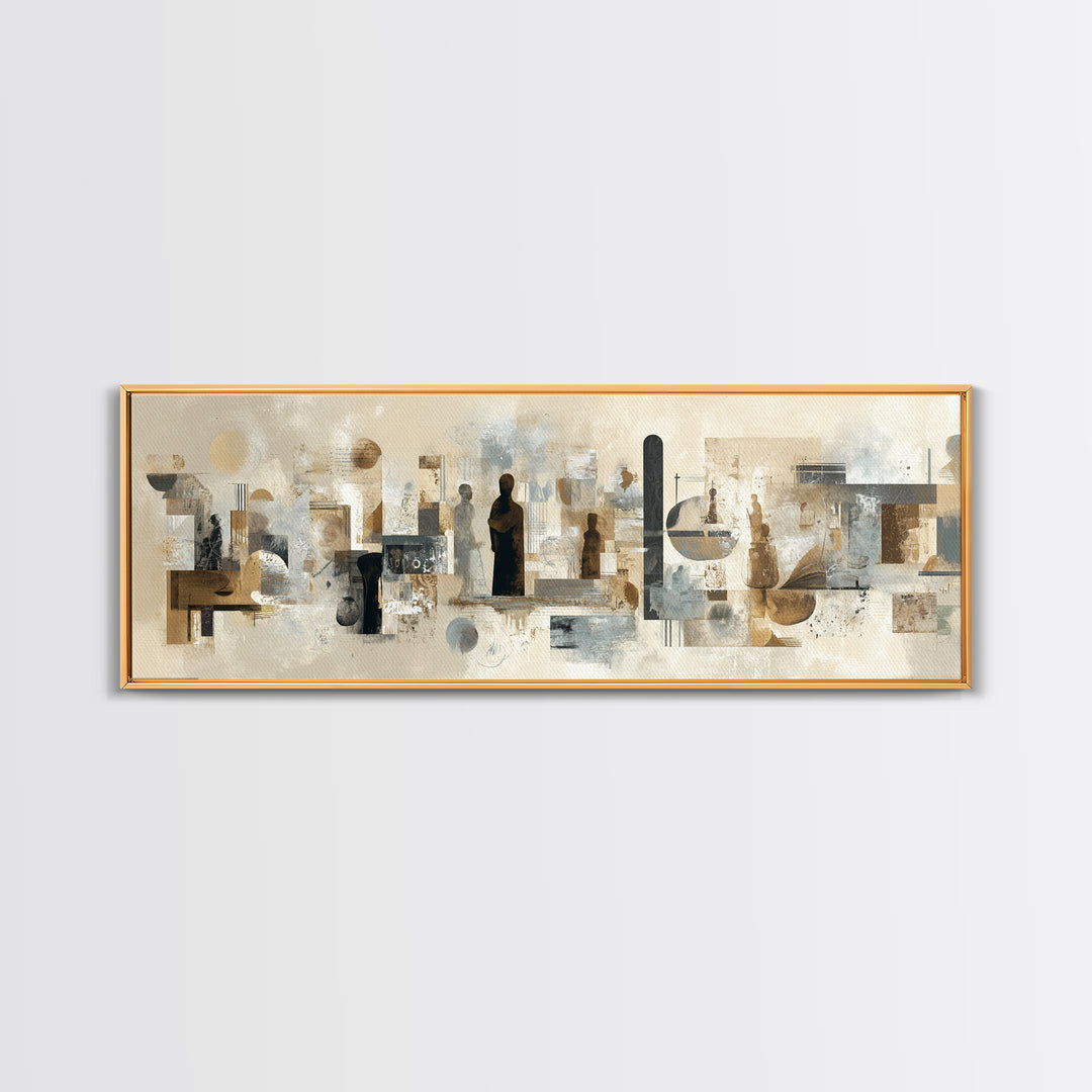 Diplomatic Handshake Silhouette Canvas Print, Law Office Art, Painting, Office Decor, Abstract Art, Counsel, Floral Art, LOA-3x1-83