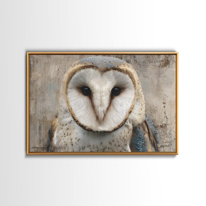Owl Portrait Representing Wisdom Canvas Print, Law Office Art, Canvas Print, Office Decor, Fine Art, Counsel, Butterfly Art, LOA-3x2-21