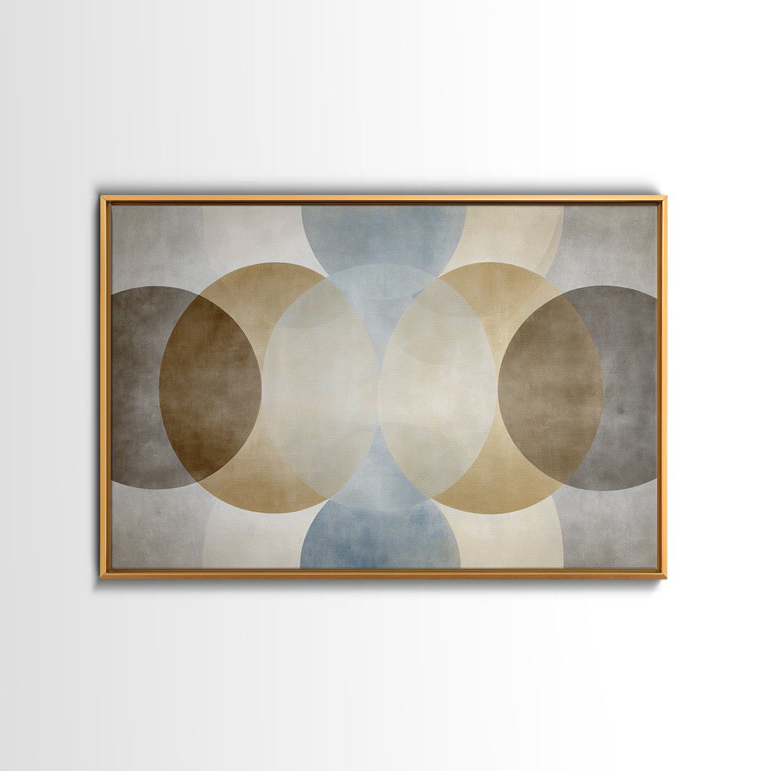 Balanced Geometric Forms Symbolizing Fairness Framed Canvas Print, Law Office Art, Office, Office Decor, Fine Art, Counsel, LOA-3x2-9