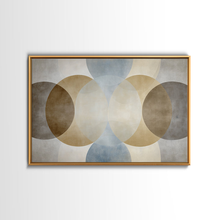 Balanced Geometric Forms Symbolizing Fairness Framed Canvas Print, Law Office Art, Office, Office Decor, Fine Art, Counsel, LOA-3x2-9