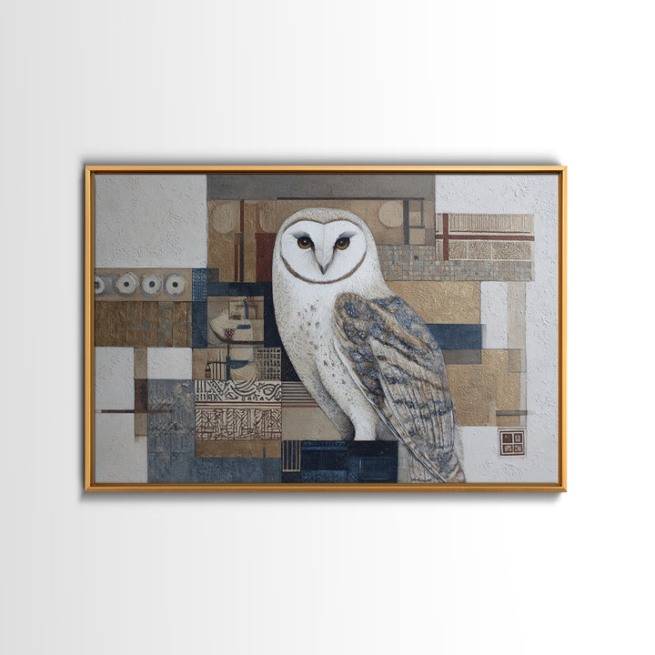 Owl Portrait Representing Wisdom Canvas Print, Law Office Art, Law, Office Decor, Counsel, Modern Decor, Fine Art Print, LOA-3x2-93