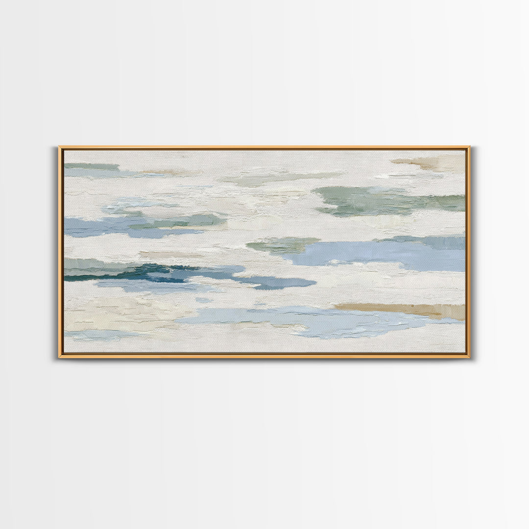 Linen Texture Abstract Canvas Print, Laundry Room Art, Living Room Decor, Abstract Art, Clean, Farmhouse Decor, LRA-2x1-32