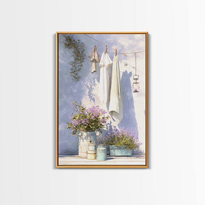 Farmhouse Laundry Sign Ornament Without Words Canvas Print, Laundry Room Art, Apartment Wall Art, Living Room Decor, Clean, LRA-2x3-3