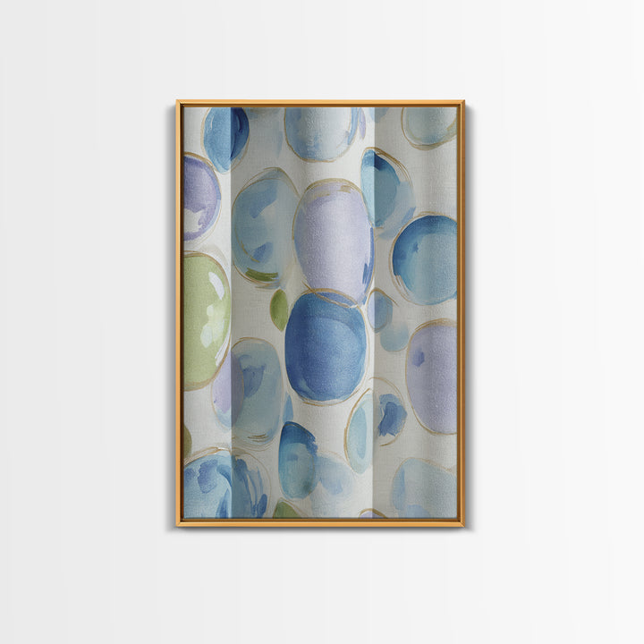 Soap Bubbles Rendered as Playful Abstract Circles Canvas Print, Laundry Room Art, Home Decor, Living Room Decor, Clean, LRA-2x3-38