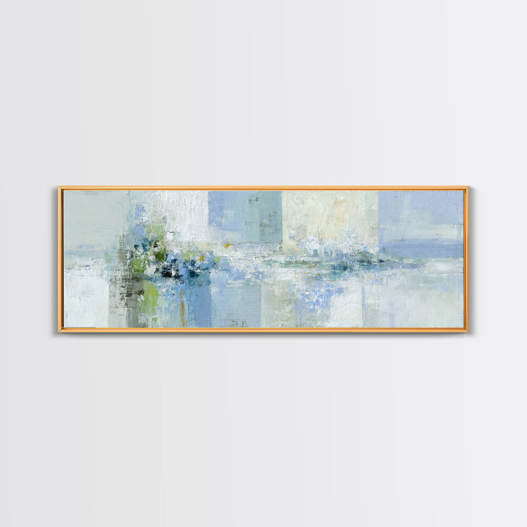 Linen Texture Abstract Framed Canvas Print, Laundry Room Art, Apartment Wall Art, Living Room Decor, Abstract Art, Clean, LRA-3x1-28