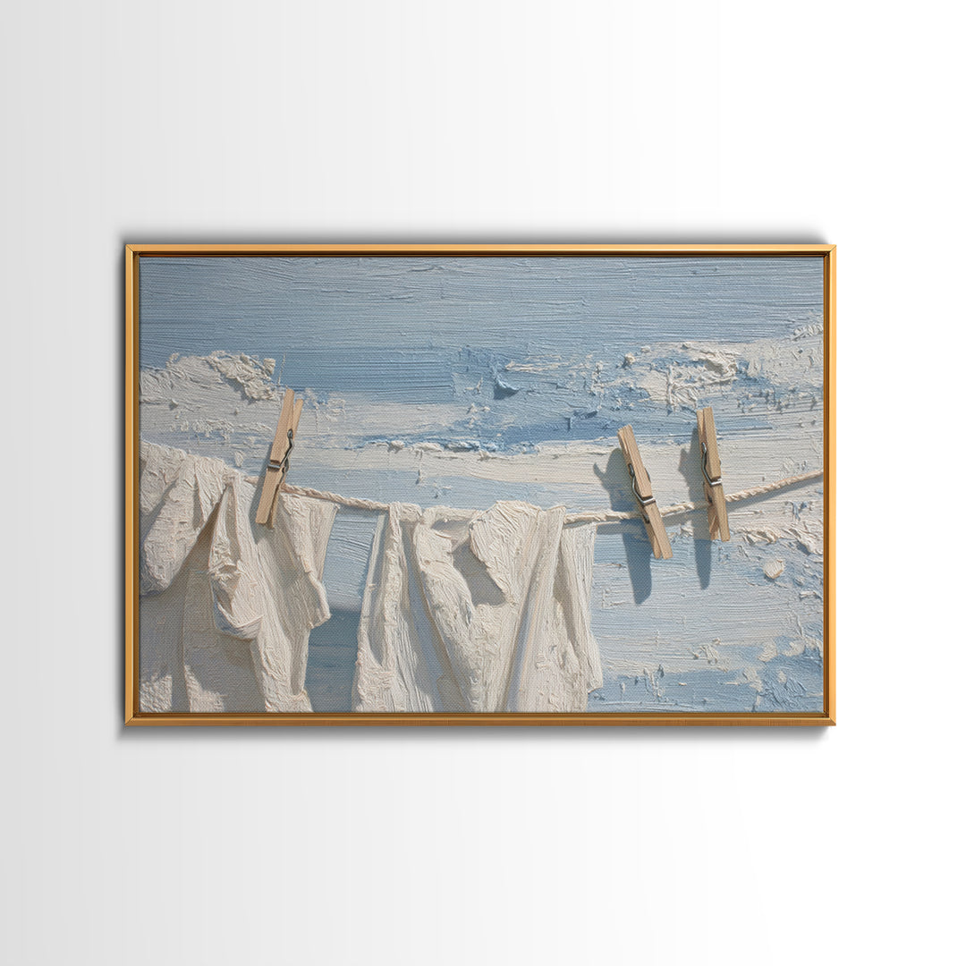 Clean Blue Water Ripple Abstraction Canvas Print, Laundry Room Art, New Home Gift, Living Room Decor, Abstract Art, Clean, LRA-3x2-22