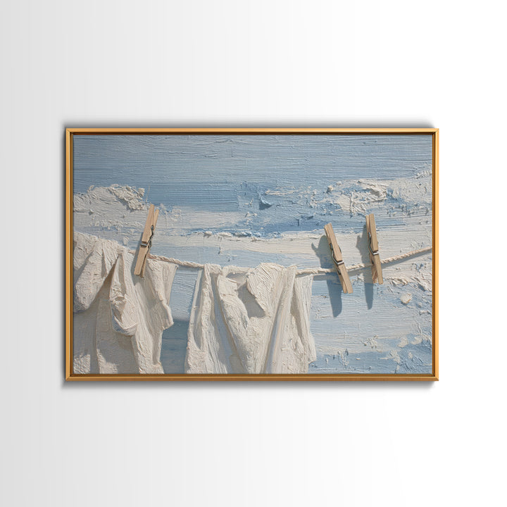 Clean Blue Water Ripple Abstraction Canvas Print, Laundry Room Art, New Home Gift, Living Room Decor, Abstract Art, Clean, LRA-3x2-22