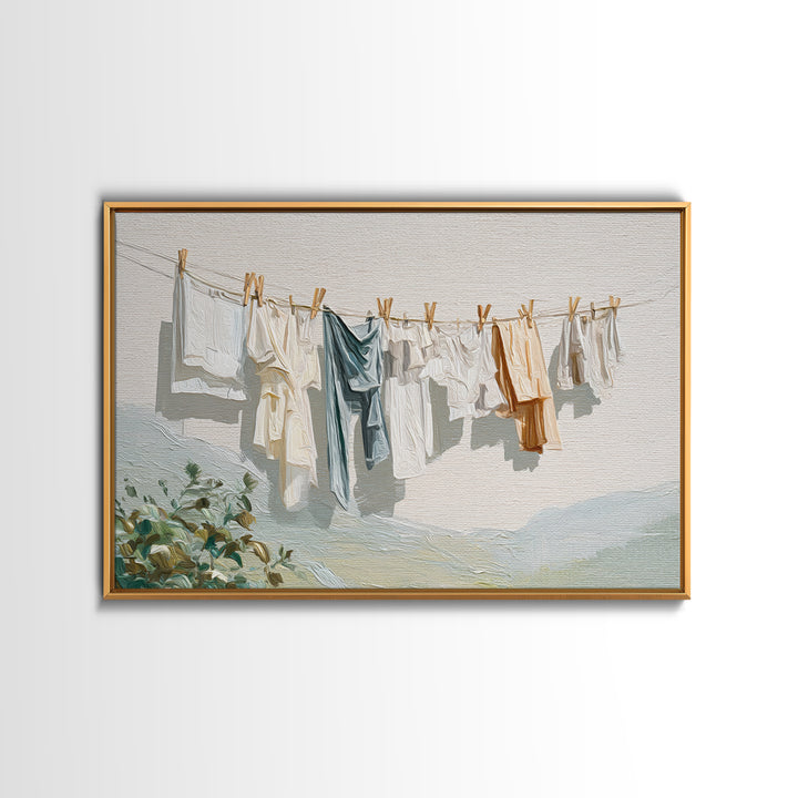 Fresh Air Meadow Landscape for Clean Mood Canvas Print, Laundry Room Art, Gallery Wall Prints, Living Room Decor, Oil Painting, LRA-3x2-51