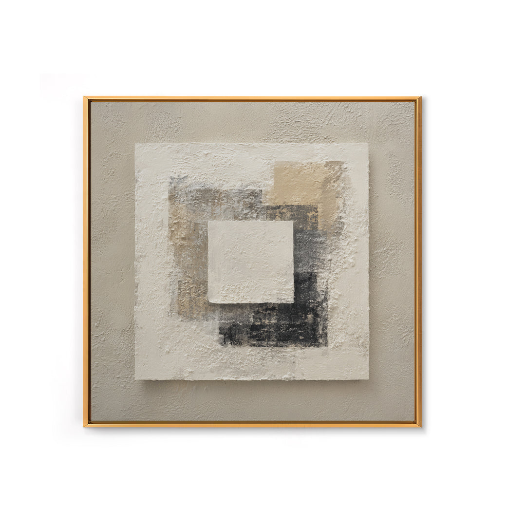 Minimal Stone Shapes Framed Canvas Print, Master Bedroom, Above Bed Decor, Bedroom Decor, Abstract Art, Sanctuary, MAS-1x1-16