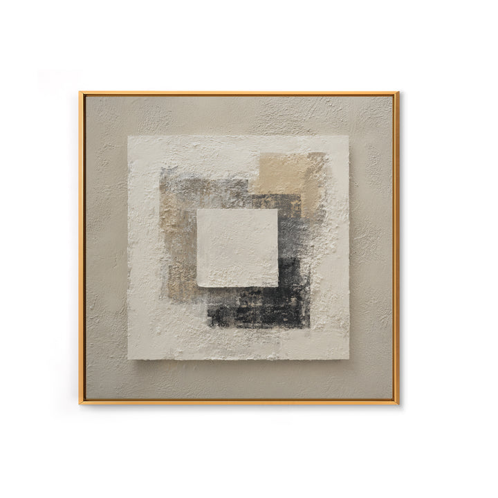 Minimal Stone Shapes Framed Canvas Print, Master Bedroom, Above Bed Decor, Bedroom Decor, Abstract Art, Sanctuary, MAS-1x1-16