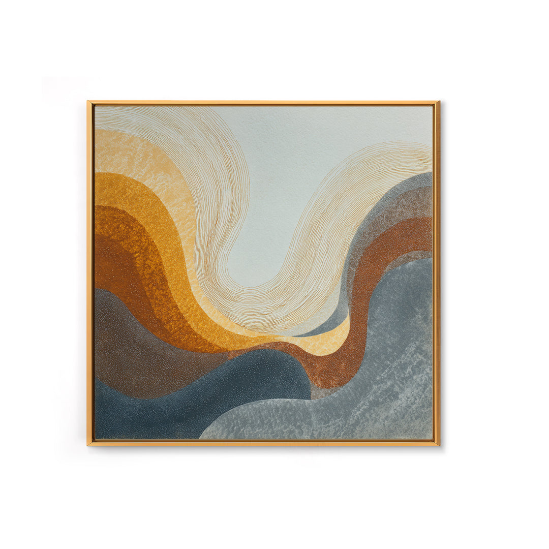 Abstract Wave Forms Framed Canvas Print, Master Bedroom, Farmhouse Decor, Bedroom Decor, Abstract Art, Sanctuary, MAS-1x1-44