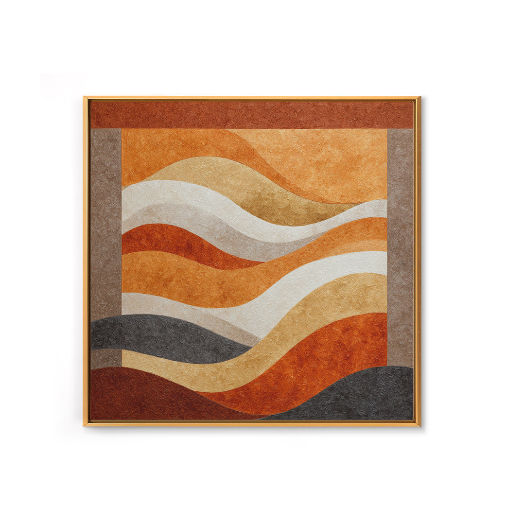 Abstract Wave Forms Framed Canvas Print, Master Bedroom, Wall Art Bedroom, Bedroom Decor, Sanctuary, Statement Artwork, MAS-1x1-68