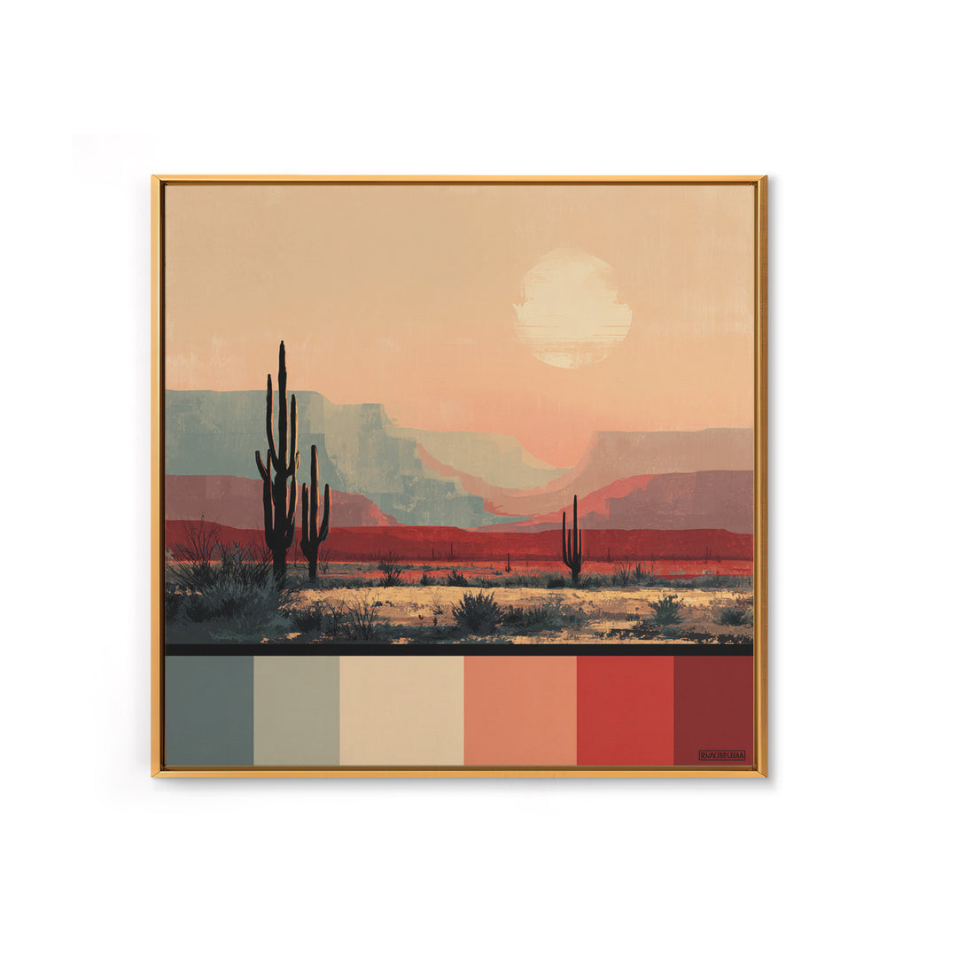 Quiet Desert Dusk Canvas Print, Master Bedroom, Boho Decor, Bedroom Decor, Fine Art, Sanctuary, Wall Art Prints, Large Wall Art, MAS-1x1-82