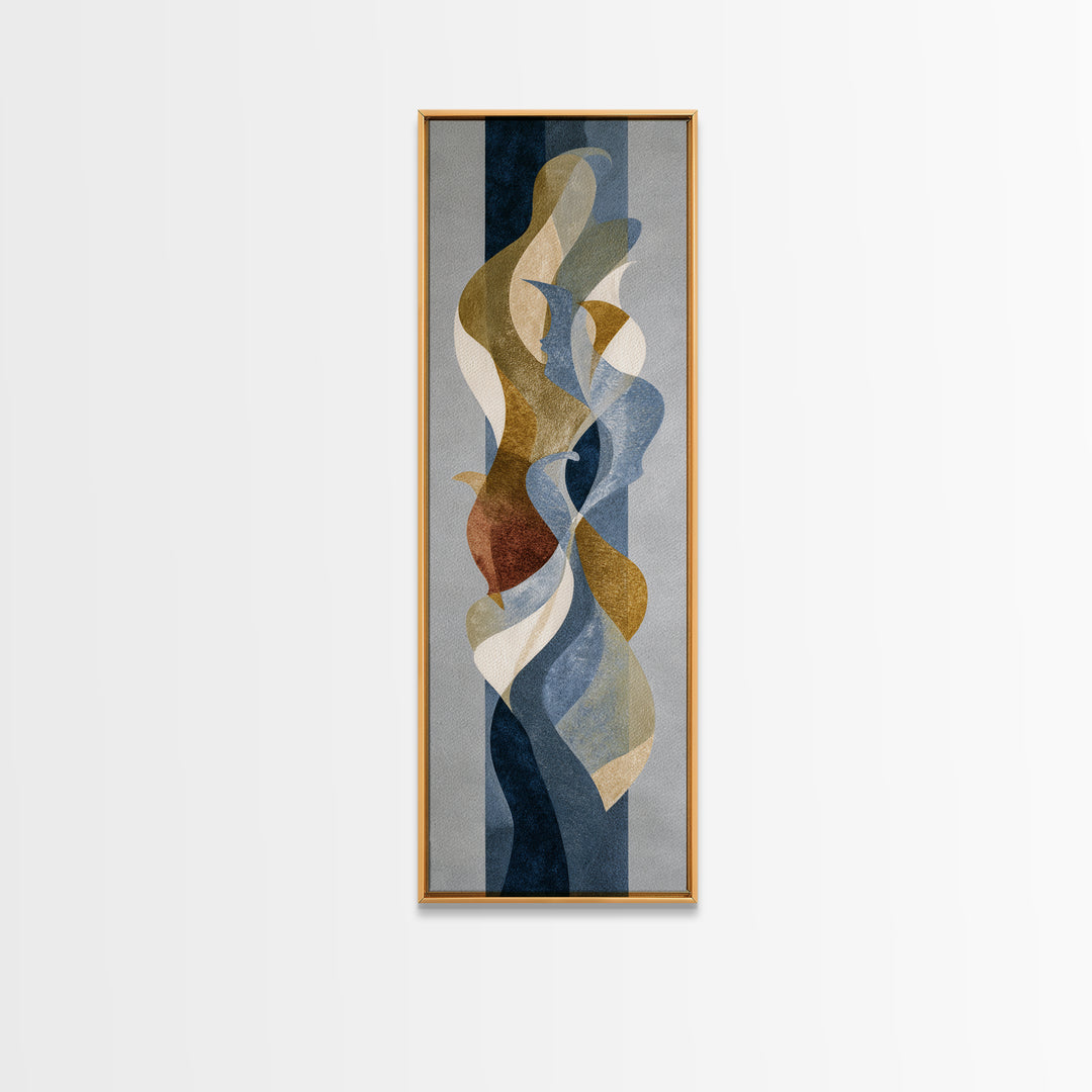 Classical Reclining Figure Implied Through Line Art Canvas Print, Master Bedroom, Above Bed Wall Art, Bedroom Decor, Sanctuary, MAS-1x3-10