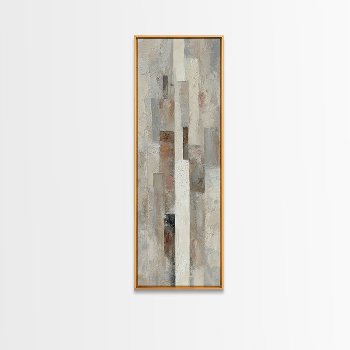 Minimal Stone Shapes Canvas Print, Master Bedroom, Bedroom Decor, Abstract Art, Sanctuary, Minimalist Wall Art, MAS-1x3-28