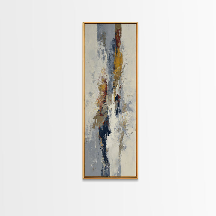 Large Cream Abstract Framed Canvas Print, Master Bedroom, Textured Painting, Bedroom Decor, Abstract Art, Sanctuary, Wall Decal, MAS-1x3-29