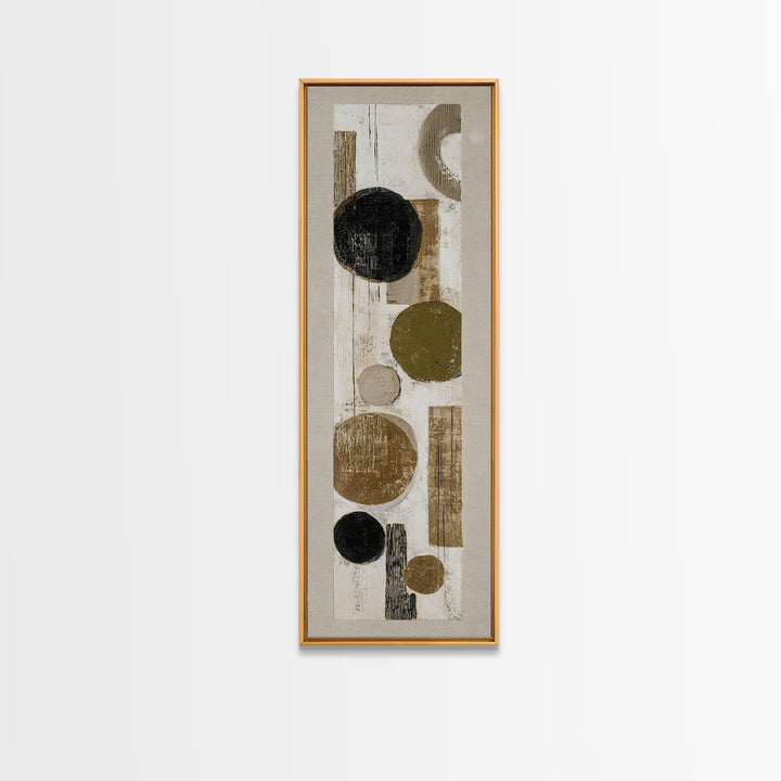 Minimal Stone Shapes Framed Canvas Print, Master Bedroom, Minimalist Decor, Bedroom Decor, Fine Art, Sanctuary, Farmhouse Decor, MAS-1x3-4
