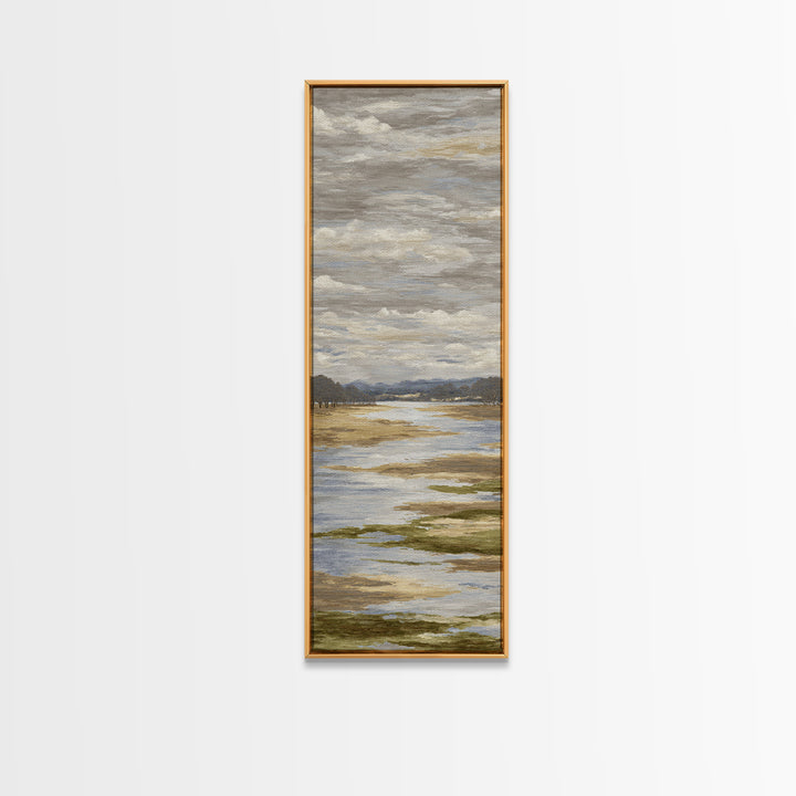 Blush and Taupe Cloudscape Canvas Print, Master Bedroom, Neutral Decor, Bedroom Decor, Fine Art, Sanctuary, Home Decor, MAS-1x3-42