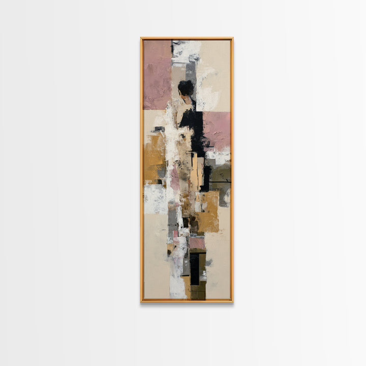 Large Cream Abstract Canvas Print, Master Bedroom, Wall Decor, Bedroom Decor, Fine Art, Sanctuary, Farmhouse Wall Decor, MAS-1x3-77