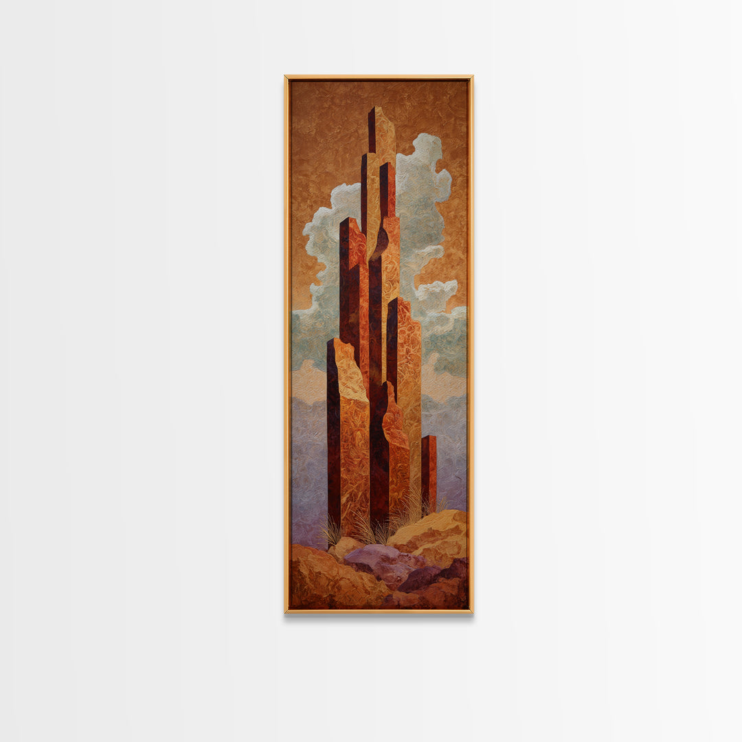 Quiet Desert Dusk Canvas Print, Master Bedroom, Room Decor, Bedroom Decor, Fine Art, Sanctuary, Wall Decal, Printable Art, MAS-1x3-94