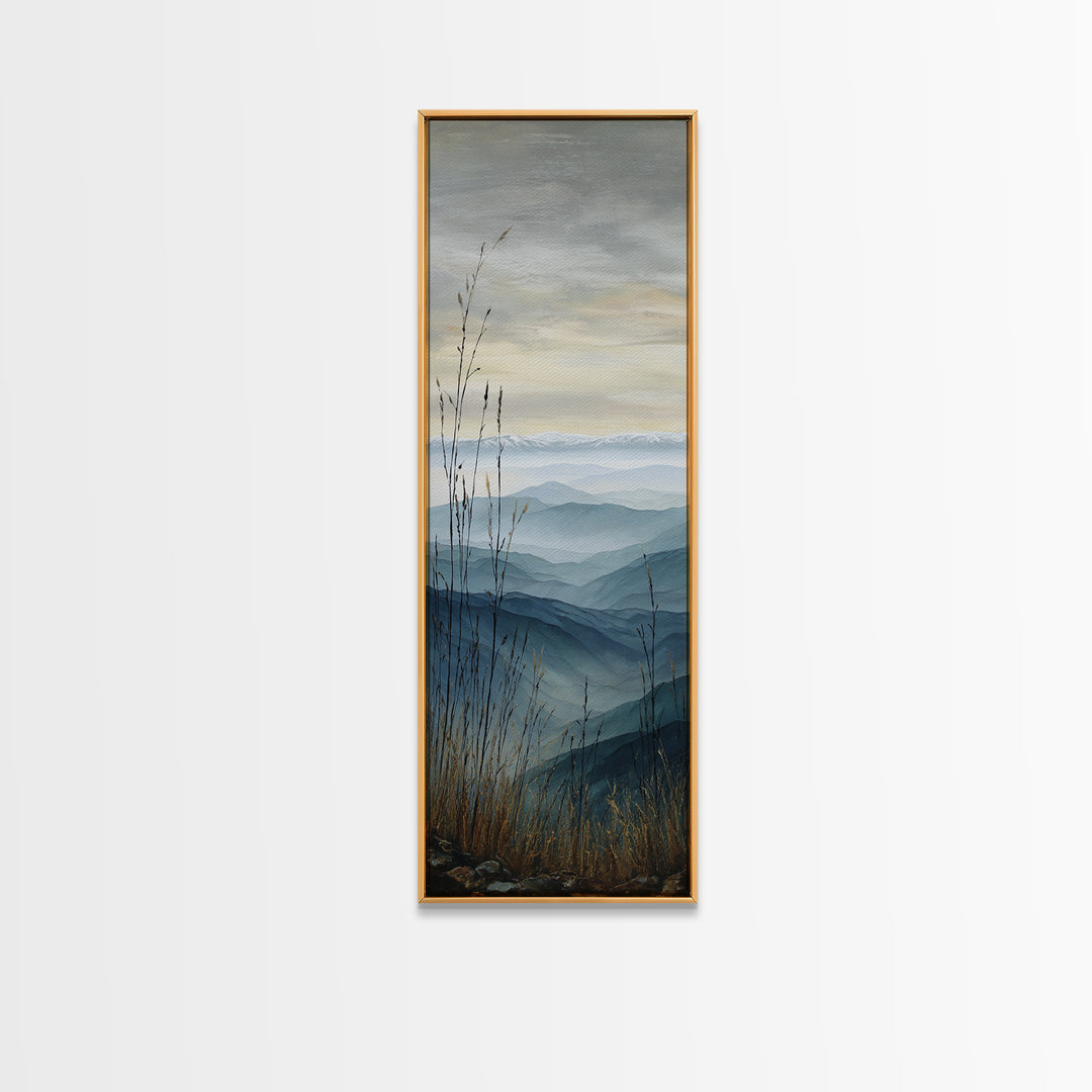 Soft Mountain Ridge Canvas Print, Master Bedroom, Boho Decor, Bedroom Decor, Fine Art, Sanctuary, Wall Art Prints, MAS-1x3-97