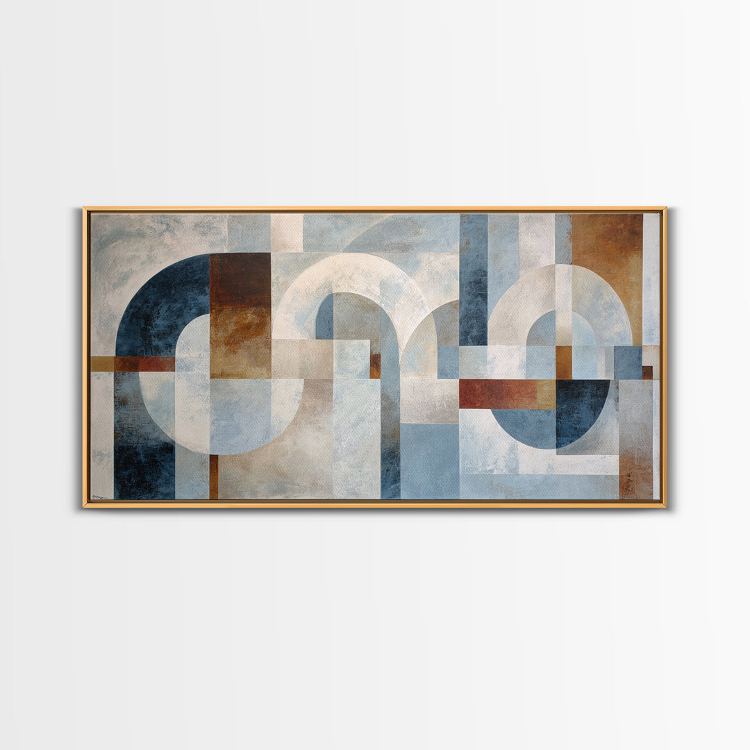 Large Cream Abstract Framed Canvas Print, Master Bedroom, Bedroom Decor, Abstract Art, Sanctuary, Farmhouse Wall Art, MAS-2x1-13