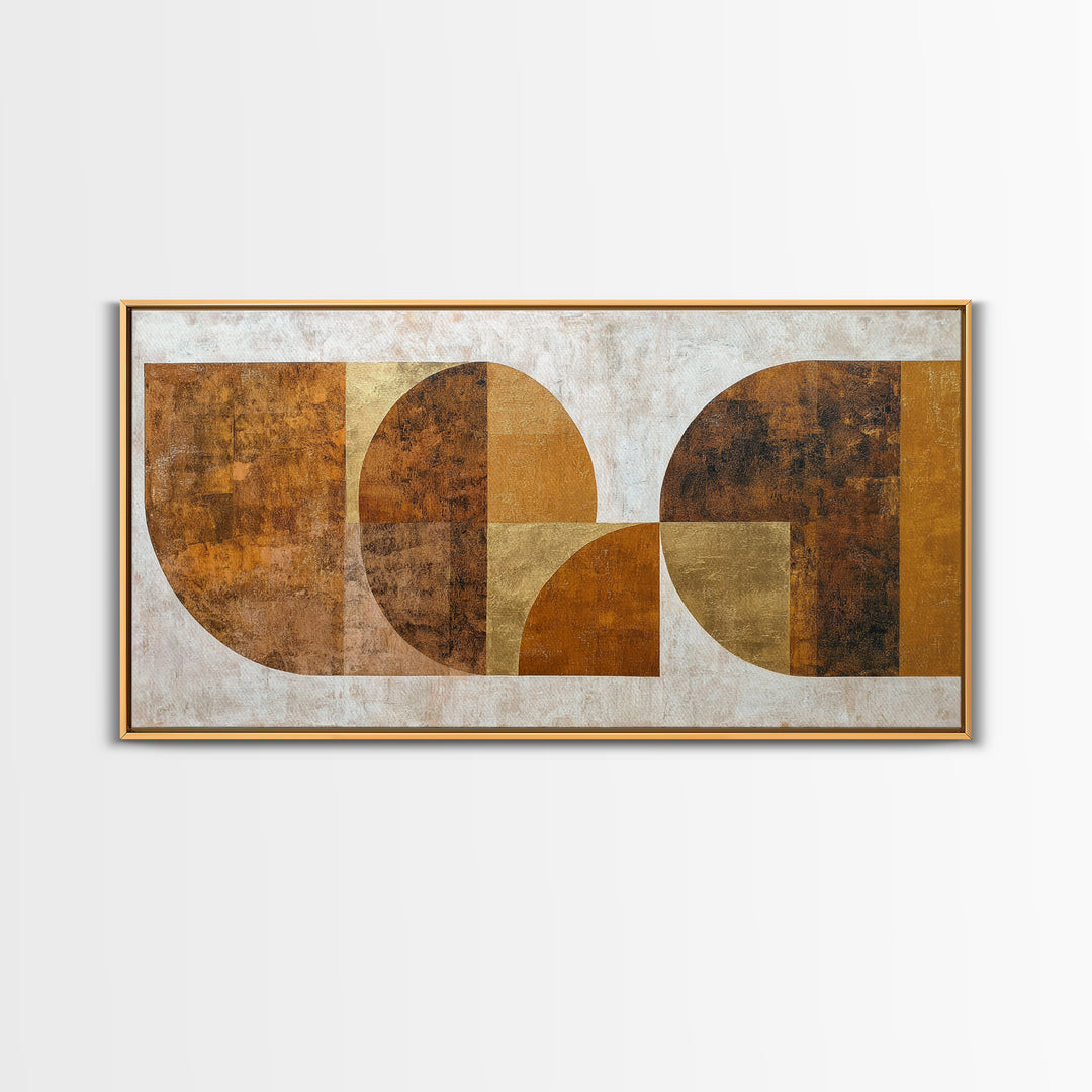 Gold Accented Abstract Arches Framed Canvas Print, Master Bedroom, Contemporary Art, Bedroom Decor, Abstract Art, Sanctuary, MAS-2x1-28