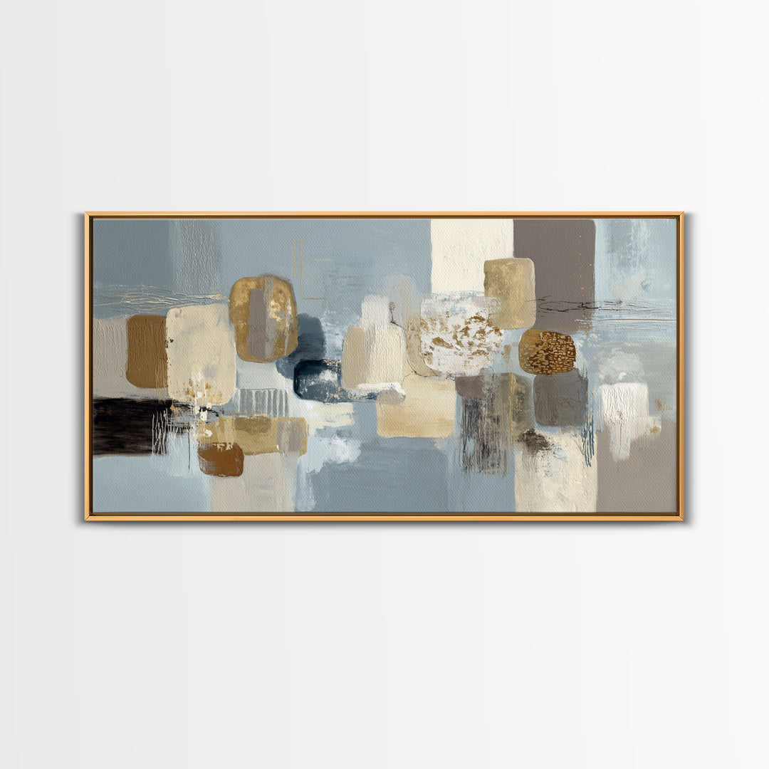 Minimal Stone Shapes Canvas Print, Master Bedroom, Home Decor, Bedroom Decor, Abstract Art, Sanctuary, Bedroom Wall Decor, MAS-2x1-36
