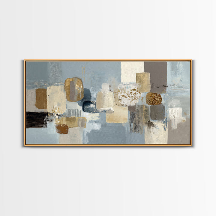 Minimal Stone Shapes Canvas Print, Master Bedroom, Home Decor, Bedroom Decor, Abstract Art, Sanctuary, Bedroom Wall Decor, MAS-2x1-36