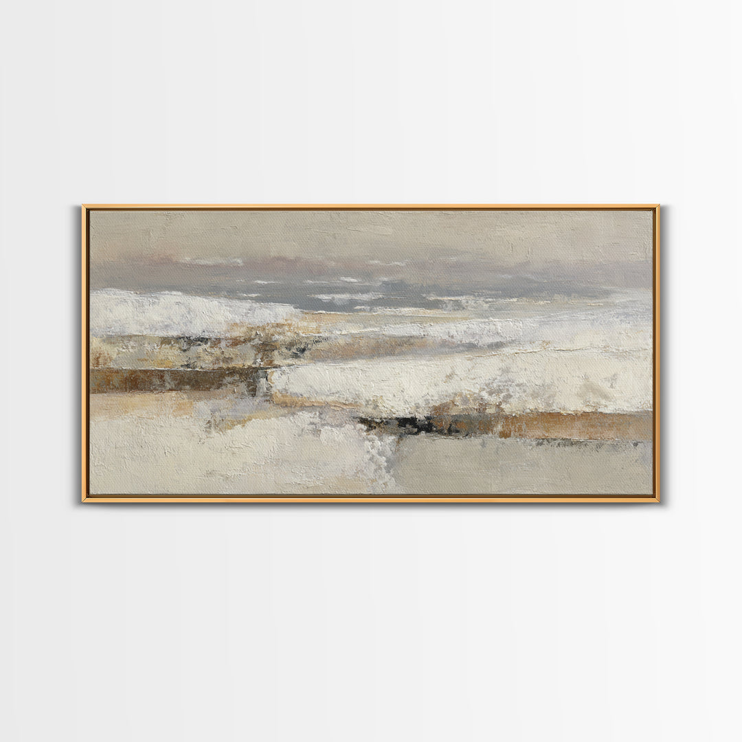 Minimal Stone Shapes Framed Canvas Print, Master Bedroom, Bedroom Prints, Bedroom Decor, Abstract Art, Sanctuary, Gallery Decor, MAS-2x1-84