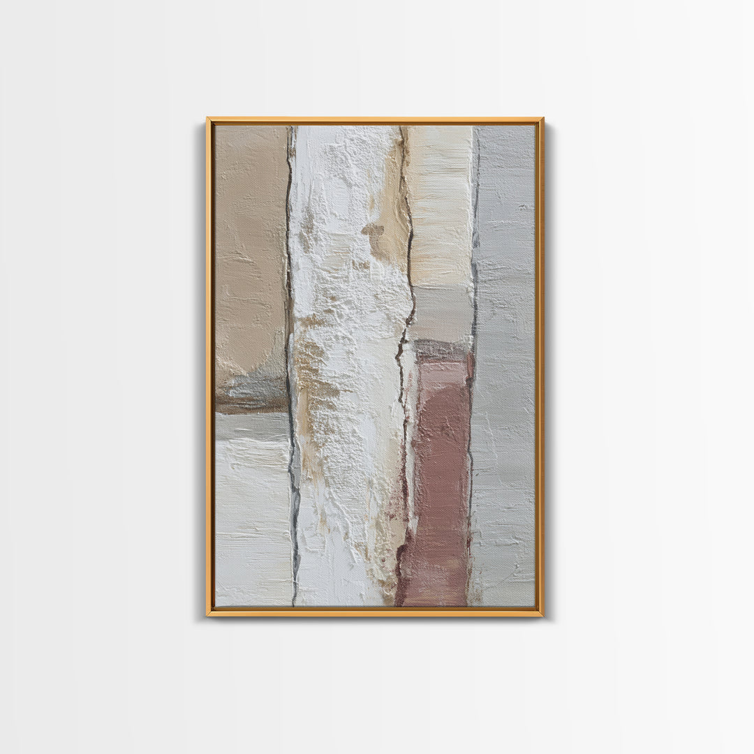 Minimal Two Figure Line Drawing Framed Canvas Print, Master Bedroom, Farmhouse Decor, Bedroom Decor, Fine Art, Sanctuary, MAS-2x3-13