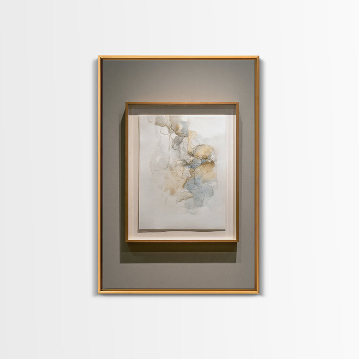 Minimal Two Figure Line Drawing Framed Canvas Print, Master Bedroom, Farmhouse Decor, Bedroom Decor, Fine Art, Sanctuary, MAS-2x3-37