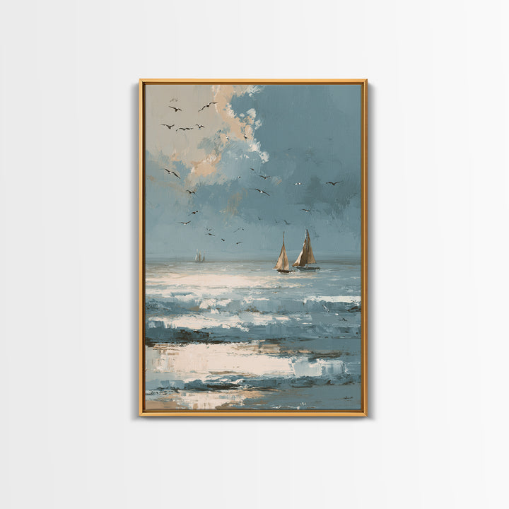 Hotel Coastal Landscape Canvas Print, Master Bedroom, Wall Decal, Bedroom Decor, Fine Art, Sanctuary, Wall Decor Bedroom, MAS-2x3-5