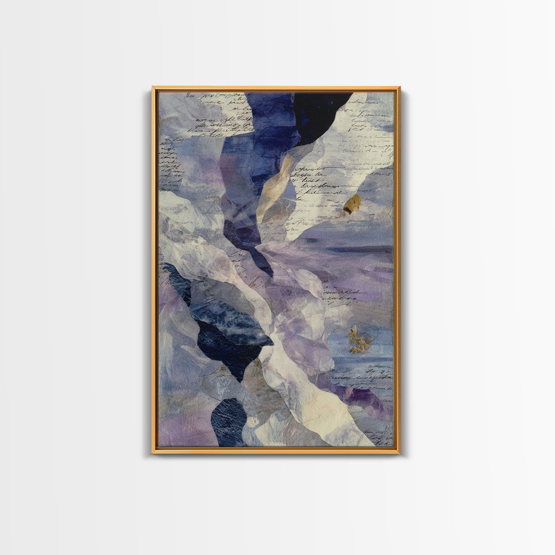 Abstract Wave Forms Framed Canvas Print, Master Bedroom, Signs for Home, Bedroom Decor, Abstract Art, Sanctuary, Luxury Decor, MAS-2x3-76