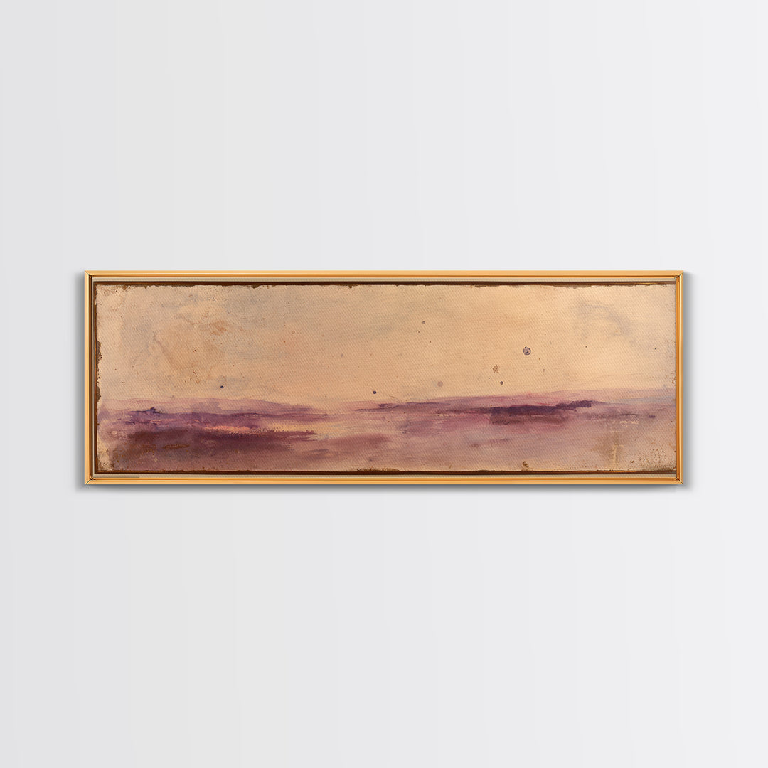 Serene Lake with Pale Morning Reflection Canvas Print, Master Bedroom, Bedroom Wall Art, Bedroom Decor, Oil Painting, Sanctuary, MAS-3x1-71