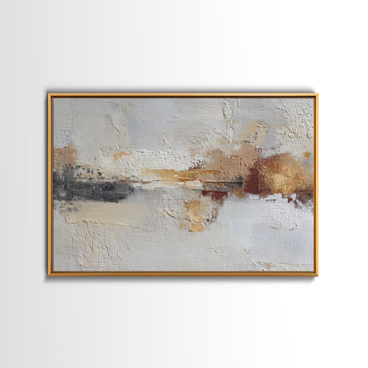 Soft Abstract Linen Texture Framed Canvas Print, Master Bedroom, Luxury Decor, Bedroom Decor, Abstract Art, Sanctuary, MAS-3x2-79