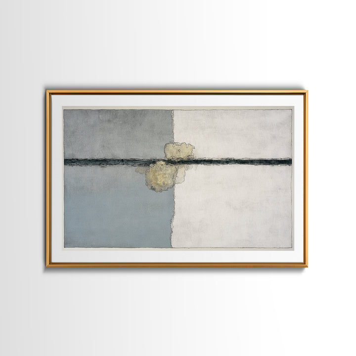 Minimal Two Figure Line Drawing Framed Canvas Print, Master Bedroom, Wall Art Bedroom, Bedroom Decor, Fine Art, Sanctuary, MAS-3x2-9