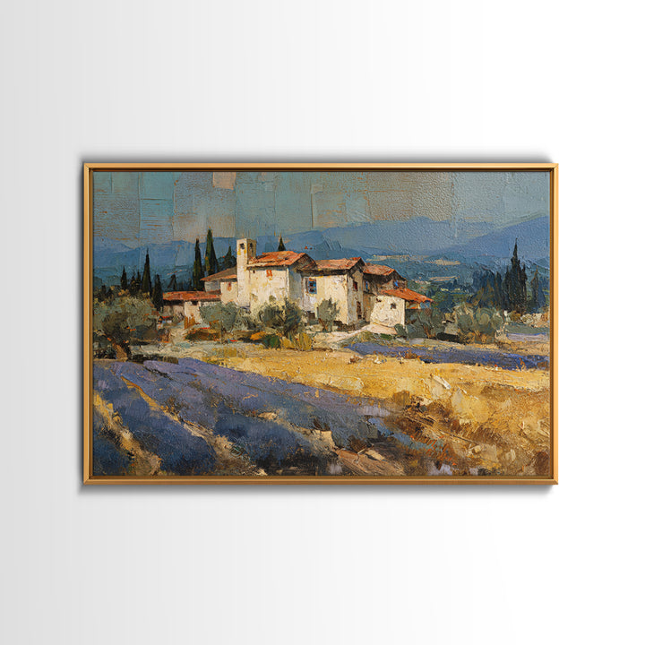 Lavender Field at Twilight Canvas Print, Master Bedroom, Set of 2 Prints, Bedroom Decor, Abstract Art, Sanctuary, MAS-3x2-94