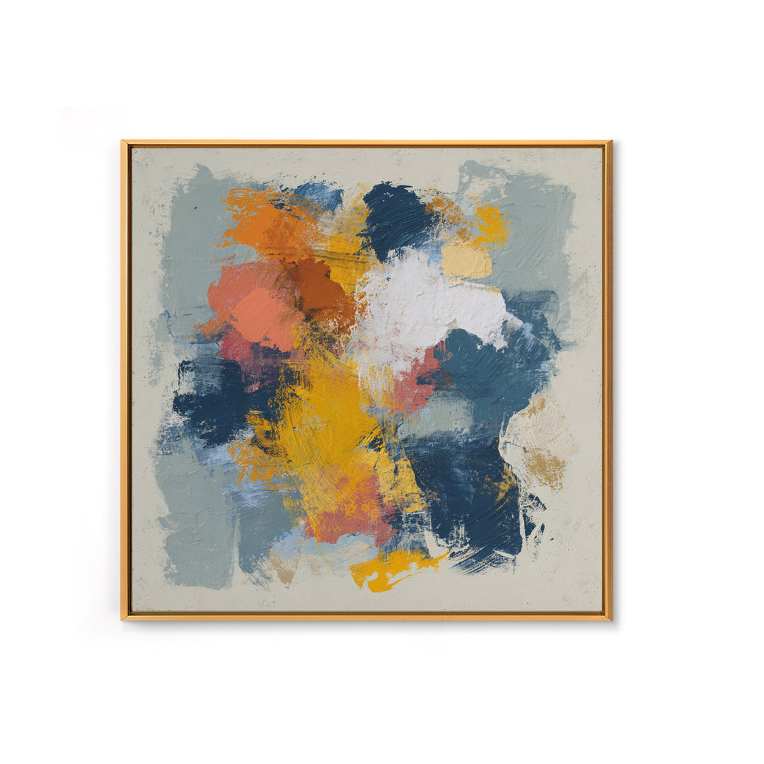 Chaotic Joyful Abstract Canvas Print, Maximalist Art, Unique Wall Art, Living Room Decor, Fine Art, Maximal, Fine Art Print, MAX-1x1-22