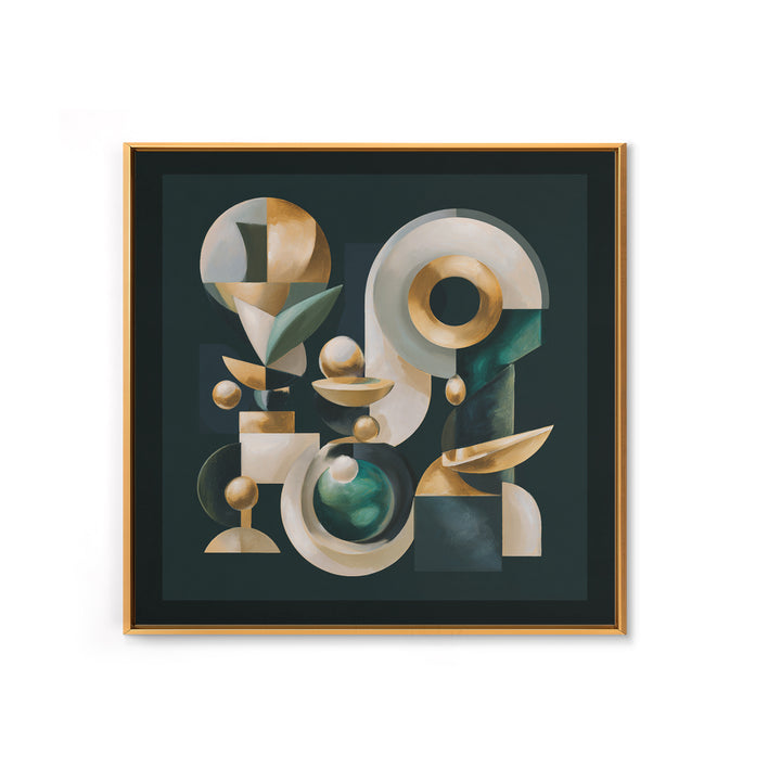 Surreal Room of Floating Objects as Decorative Canvas Print, Maximalist Art, Digital Prints, Living Room Decor, Maximal, MAX-1x1-81
