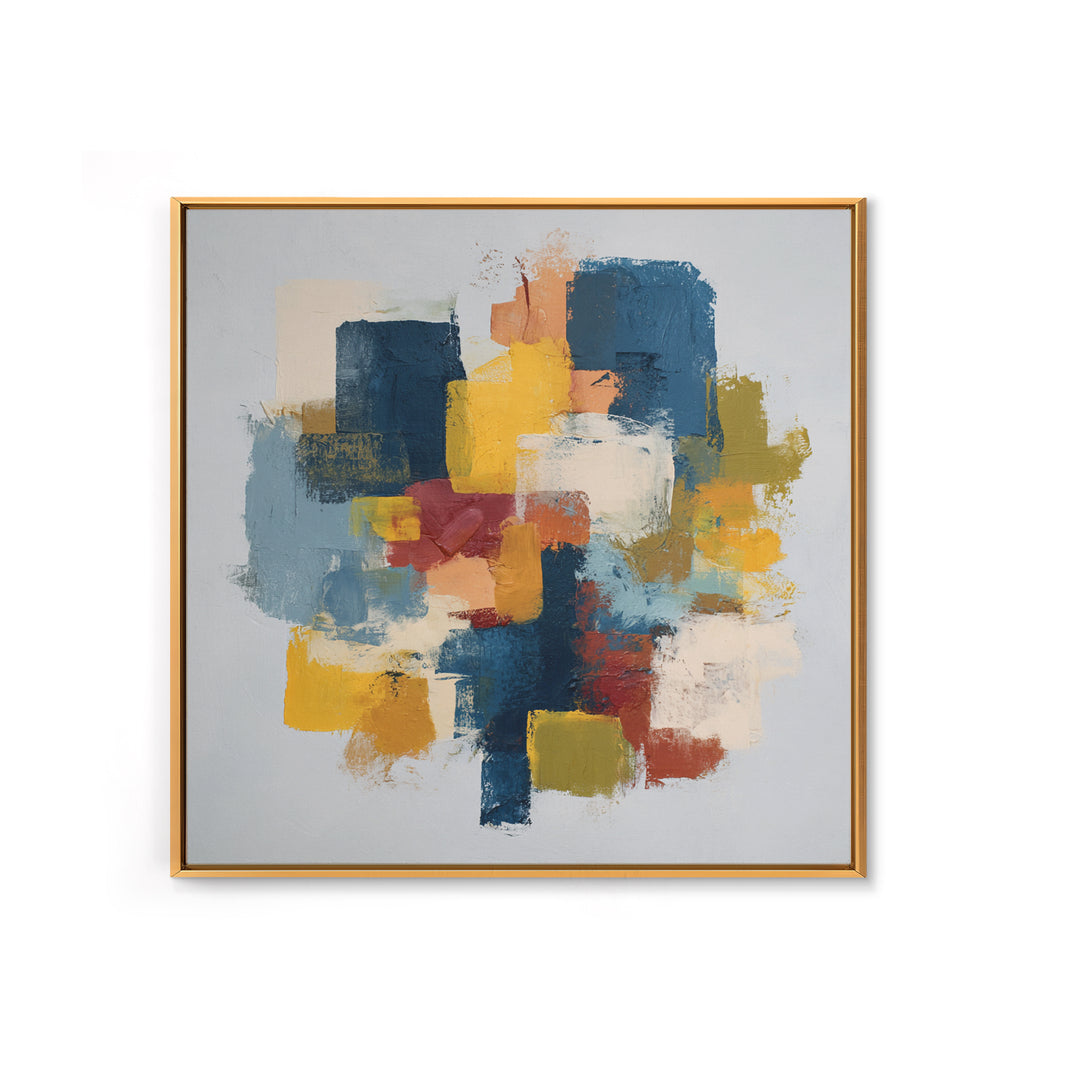 Chaotic Joyful Abstract Canvas Print, Maximalist Art, Modern Decor, Living Room Decor, Abstract Art, Maximal, Wall Decor, MAX-1x1-94