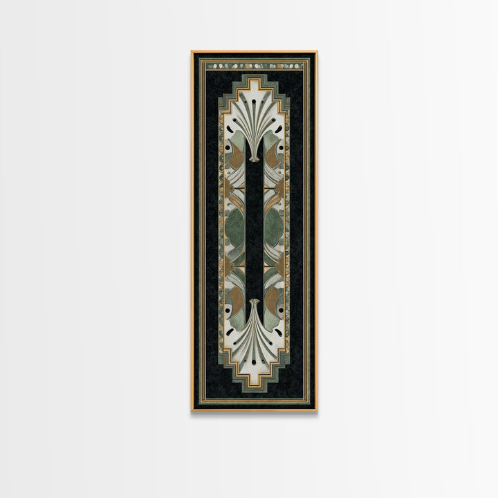 Folk Art Animal Parade Framed Canvas Print, Maximalist Art, Minimalist Decor, Living Room Decor, Fine Art, Maximal, Art Nouveau, MAX-1x3-4