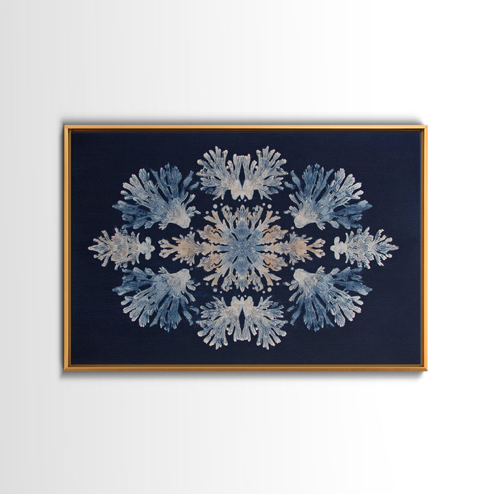 Bohemian Textile Pattern Framed Canvas Print, Maximalist Art, Playroom Decor, Living Room Decor, Maximal, Luxury Decor, MAX-3x2-24
