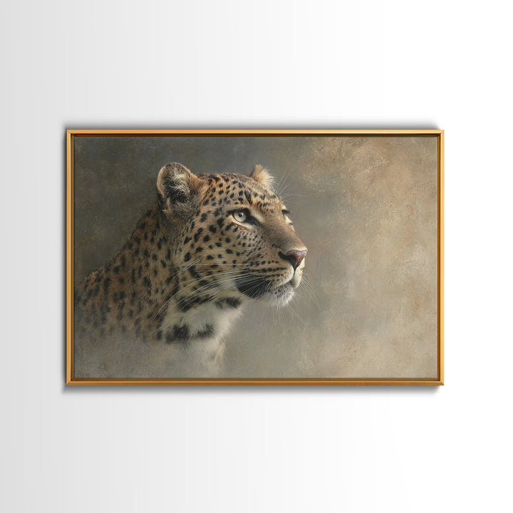 Rainbow Leopard Portrait Canvas Print, Maximalist Art, Digital Prints, Living Room Decor, Fine Art, Maximal, Abstract Wall Art, MAX-3x2-88